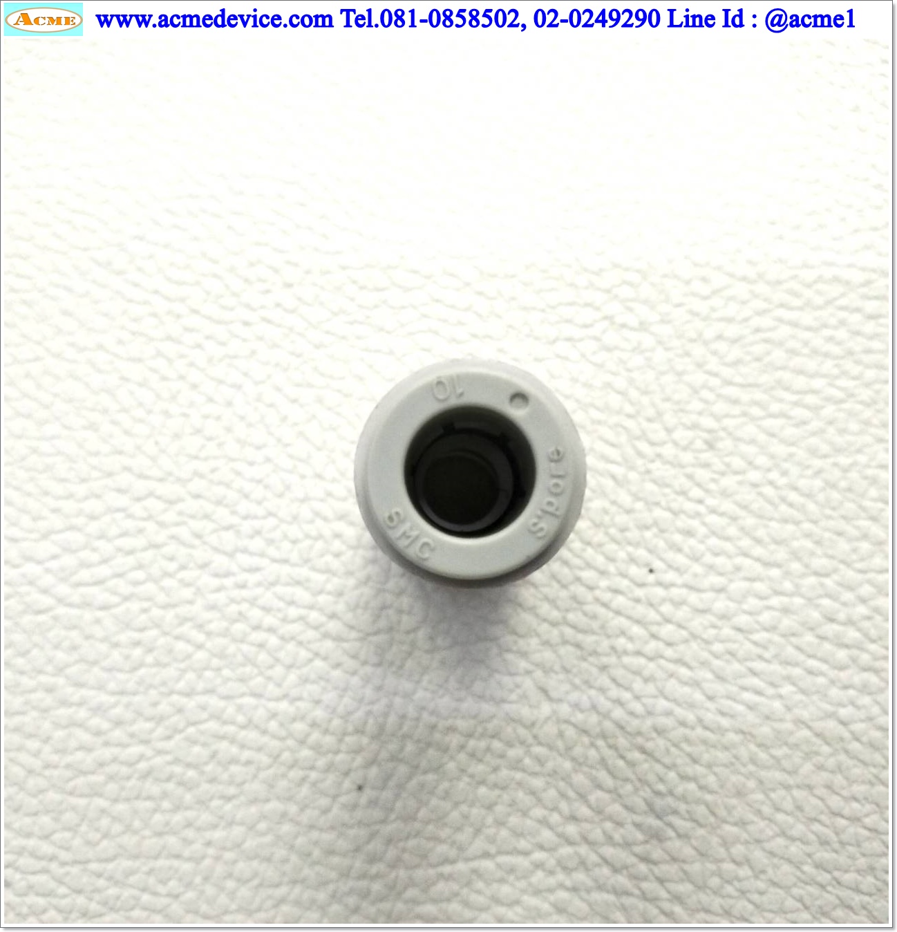 ข้อต่อลม SMC รุ่น KQ2H10-00A, Straight Union, ข้อต่อตรง 10 มม., OD 19 mm., L 42 mm.