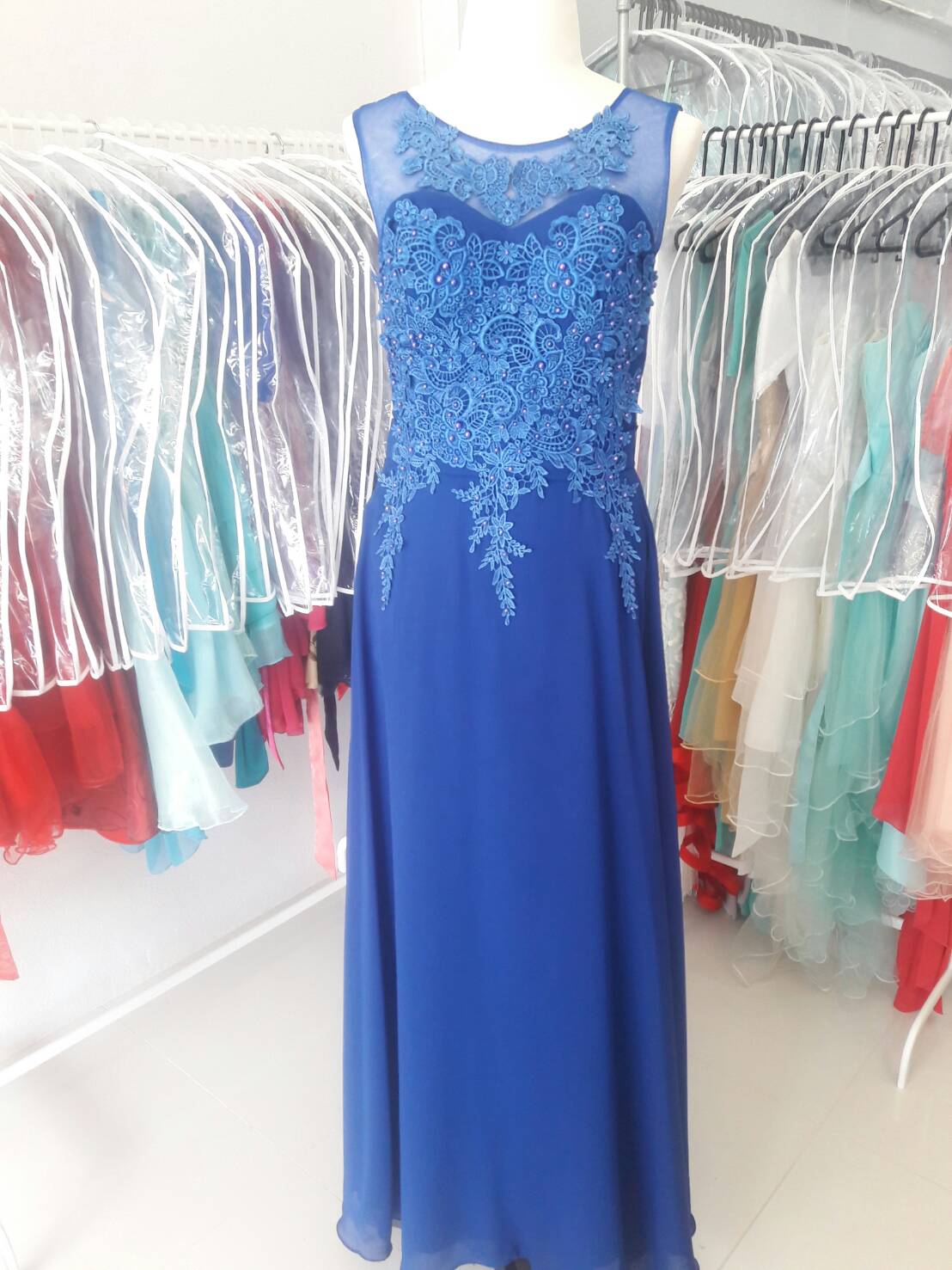 ราตรียาวสีน้ำเงิน(ฟรีไซส์)