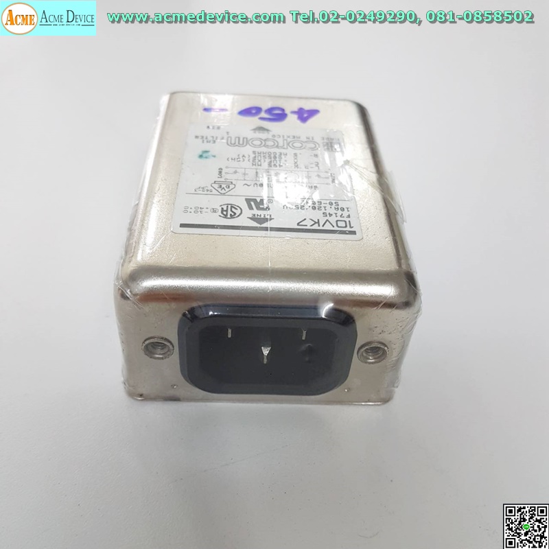 Noise Filter Corcom รุ่น 10VK7, F7145, 120/250V, 10A