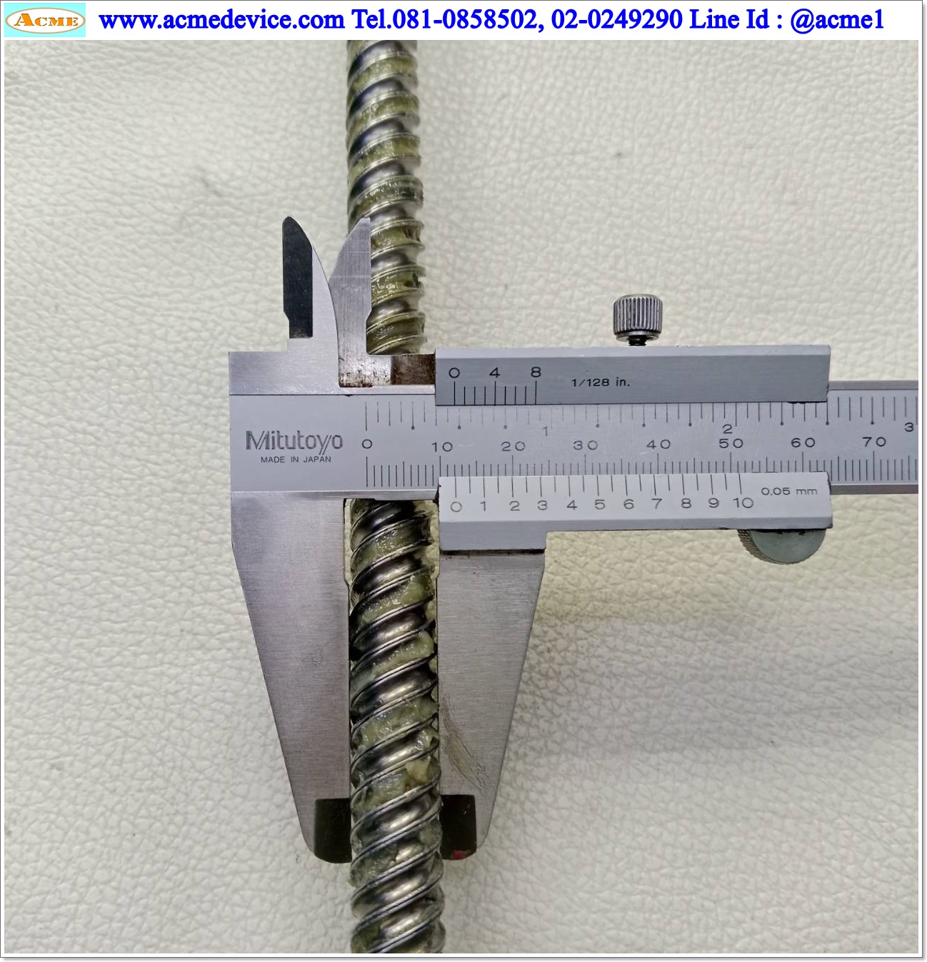 Ball Screw ??? รุ่น ???, ขนาดเพลา 12 mm. x 565 mm., Stroke 420 mm., Pit 16 mm.