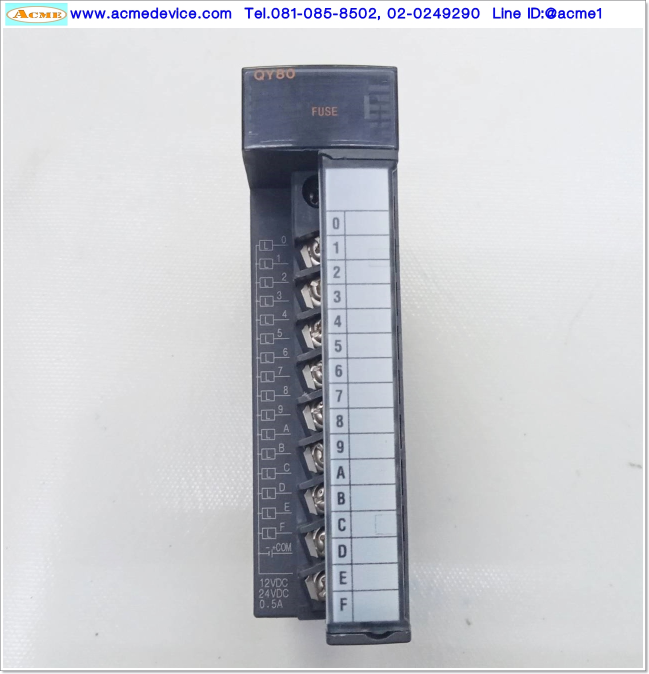 PLC MITSUBISHI รุ่น QY80, 0.5A/Output, 16 Output Unit