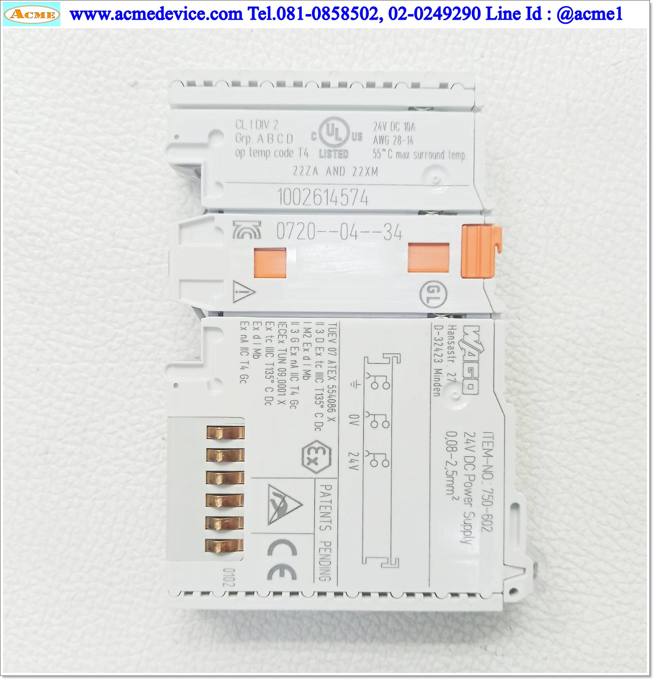 PLC Wago รุ่น 750-377, 750-602, 750-1405(7), 750-1504(4), 750-600
