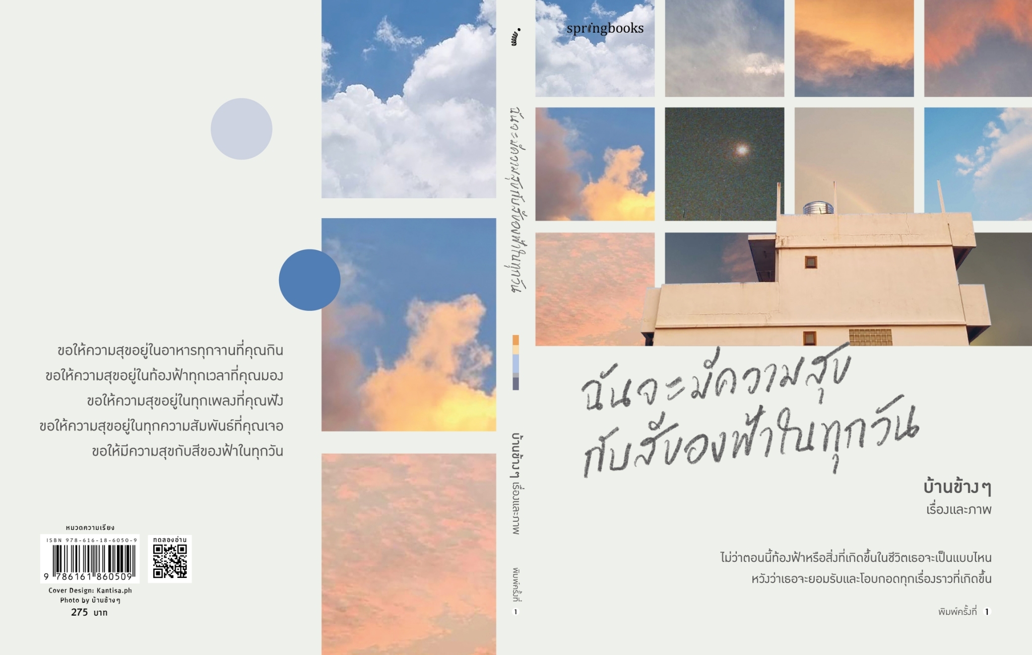 หนังสือเรื่อง ฉันจะมีความสุขกับสีของฟ้าในทุกวัน : บ้านข้างๆ : สำนักพิมพ์ Springbooks