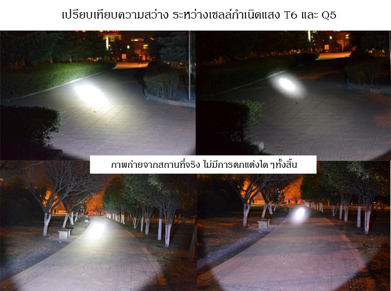 ไฟฉายแรงสูง ไฟฉายบ้าพลัง Feng Xing UltraFire T6 รุ่น C8 หัวโต ส่องไกล 200-350 เมตร ไฟฉายคุณภาพสูง ราคาถูก