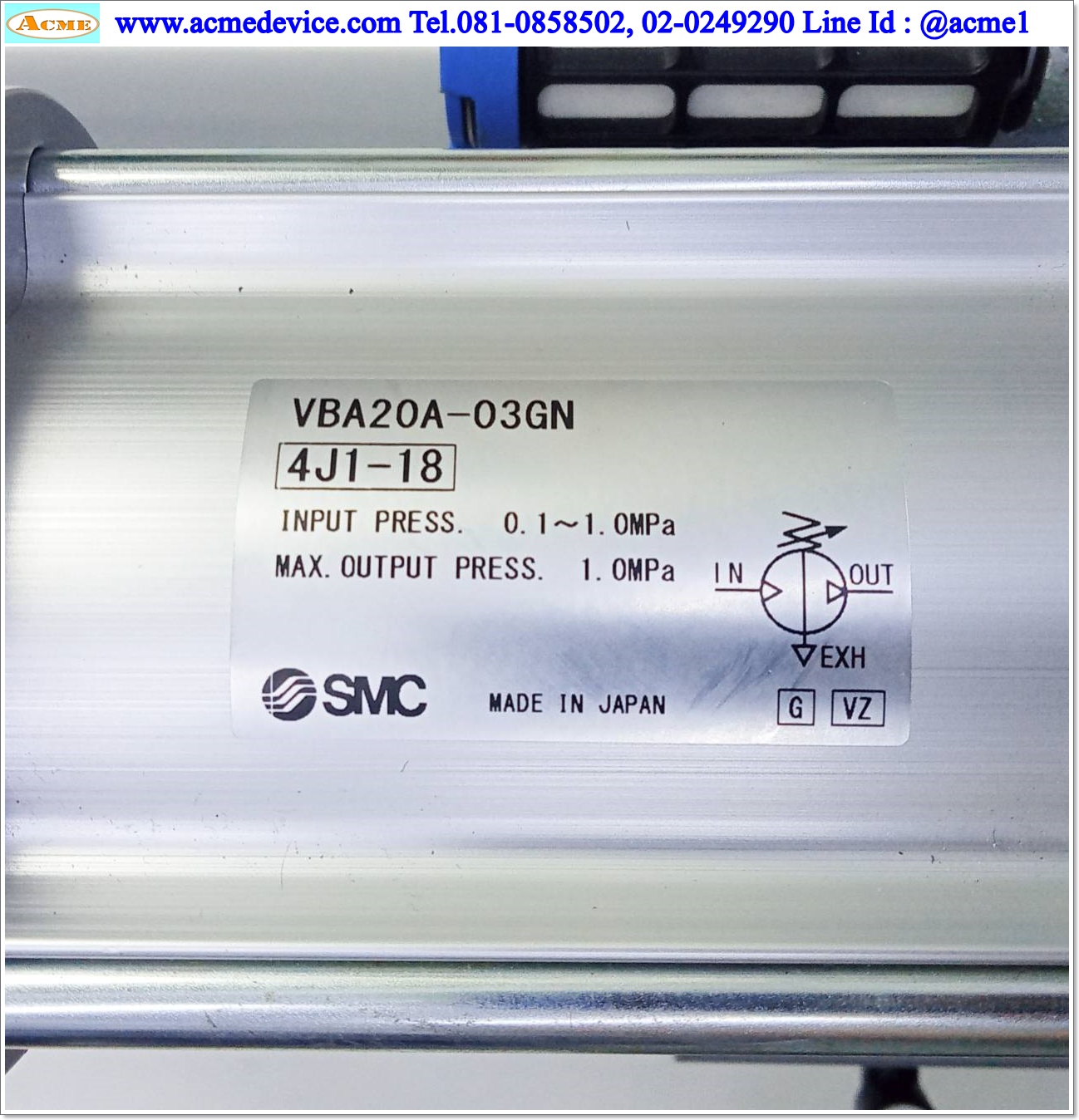 Booster Regulator SMC รุ่น VBA20A-03GN + VBAT20A1