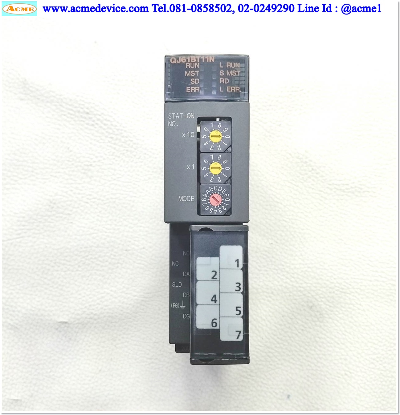 PLC Mitsubishi รุ่น QJ61BT11N, CC-Link Master Unit, Serial 18