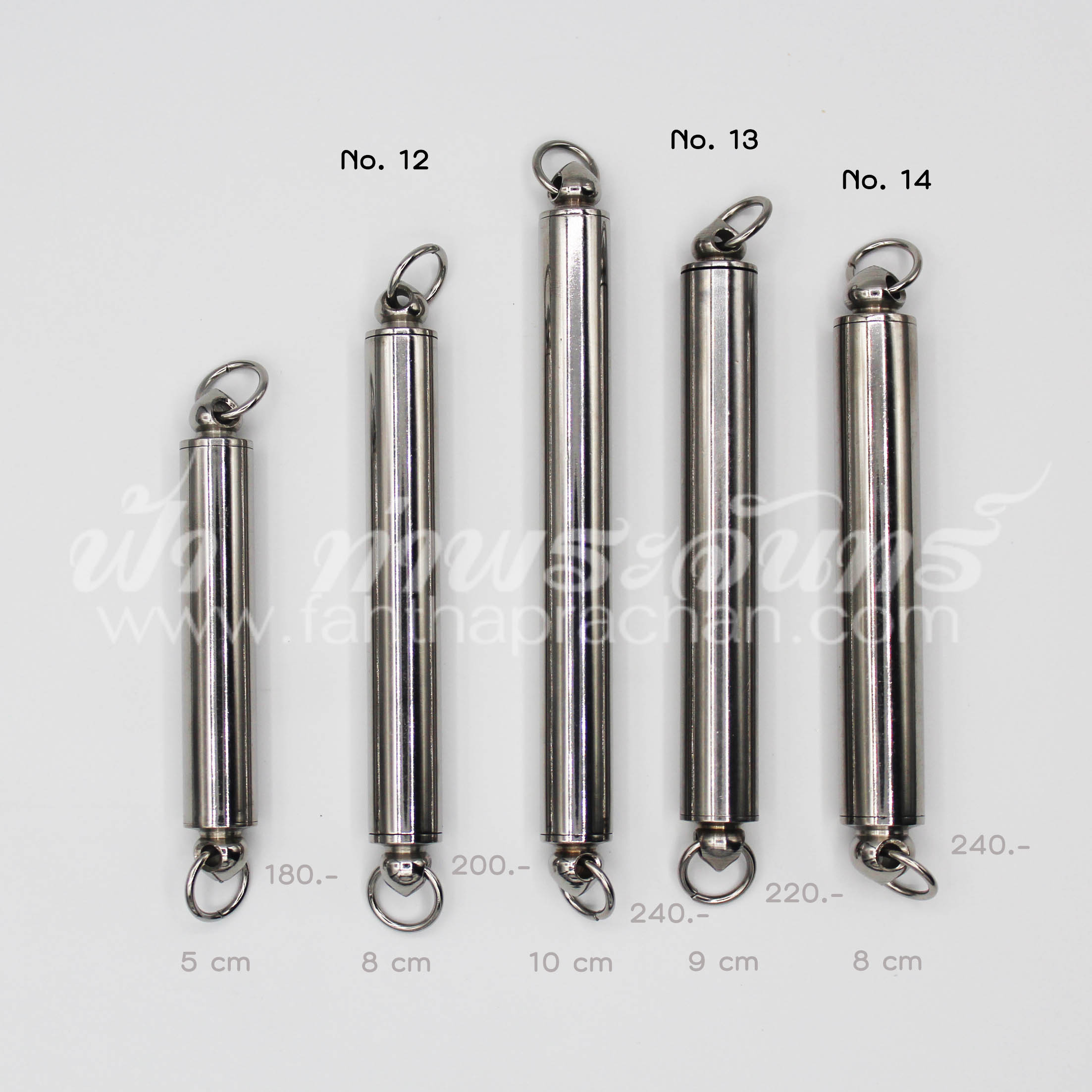 หลอดตะกรุด ทึบ ฝาเกลียวสแตนเลส สองหัว