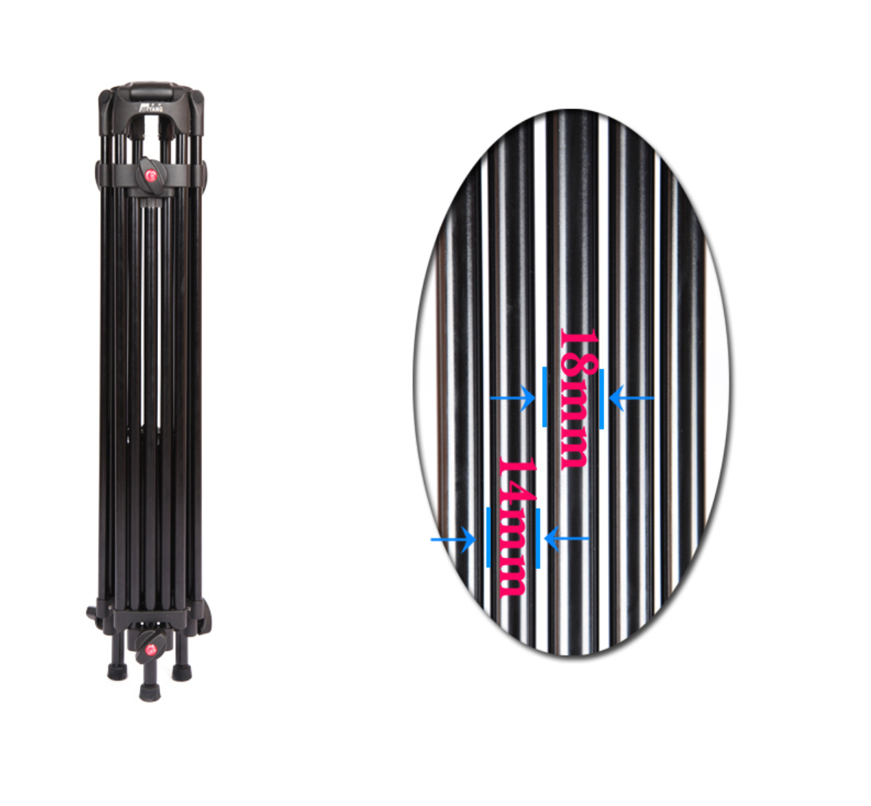 ขาตั้งกล้องสำหรับถ่ายวิดีโอ ยี่ห้อJIEYANG รุ่น JY0508A คุณภาพดี แข็งแรง ราคาถูก