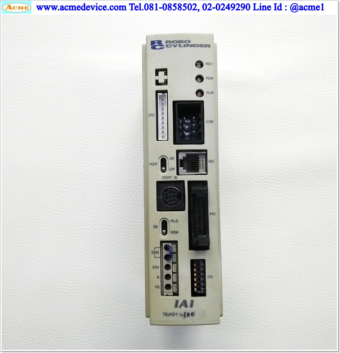 ACtuator IAI Drive รุ่น RCP-C-RSW-I & RCP-RSW-I-H-100-X025-G1-SU-SCB35-SP, Stroke 100 mm.