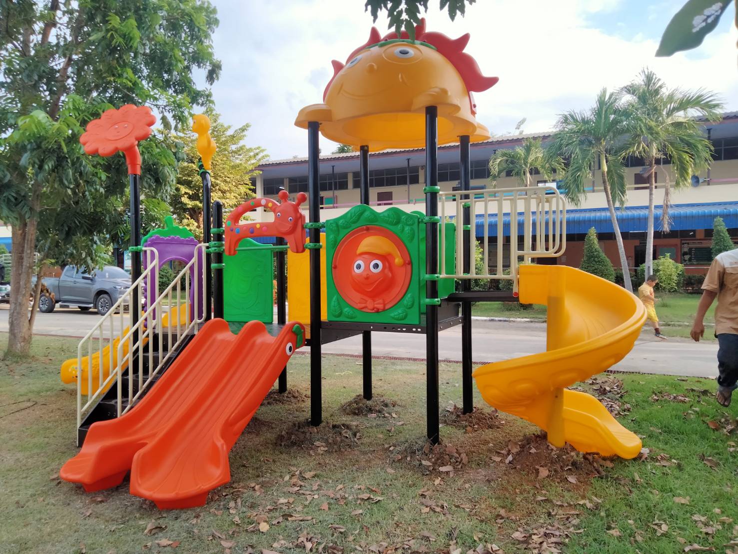 เครื่องเล่นสนาม ชุด ปราสาทผลไม้ เครื่องเล่นส่งเสริมไม่ใด้เด็กเครียด