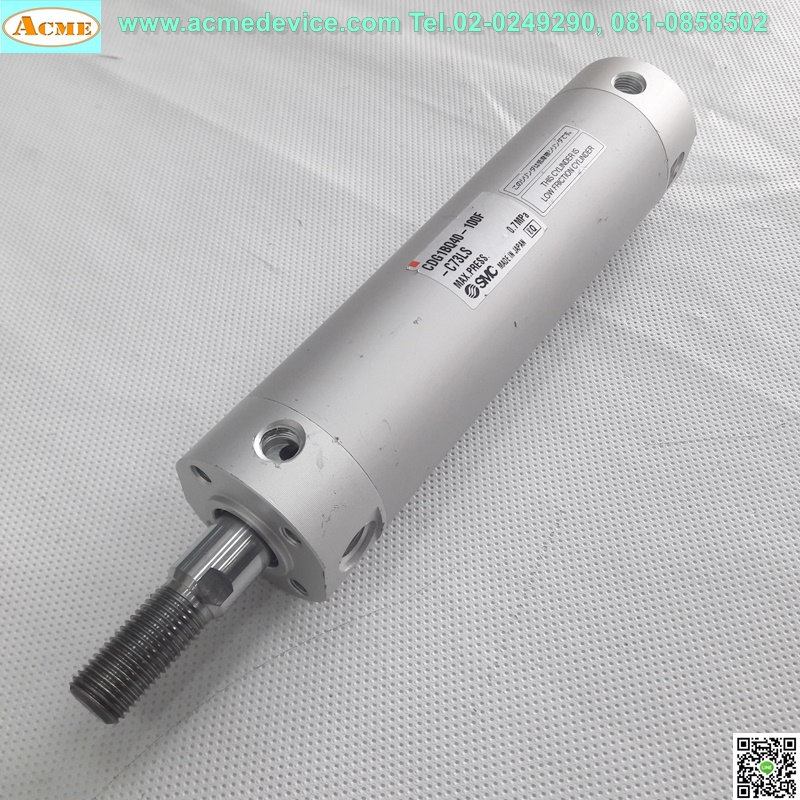 Air Cylinder SMC รุ่น CDG1BQ40-100F-C73LS, Bore 40, Stoke 100 (มือสอง)