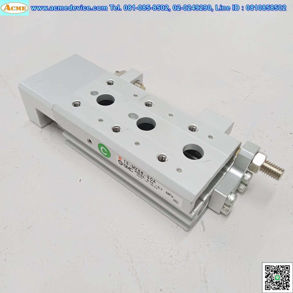 Guide Cylinder SMC รุ่น 13-MXS6-30A , Bore 6 mm., Stroke 20 mm.