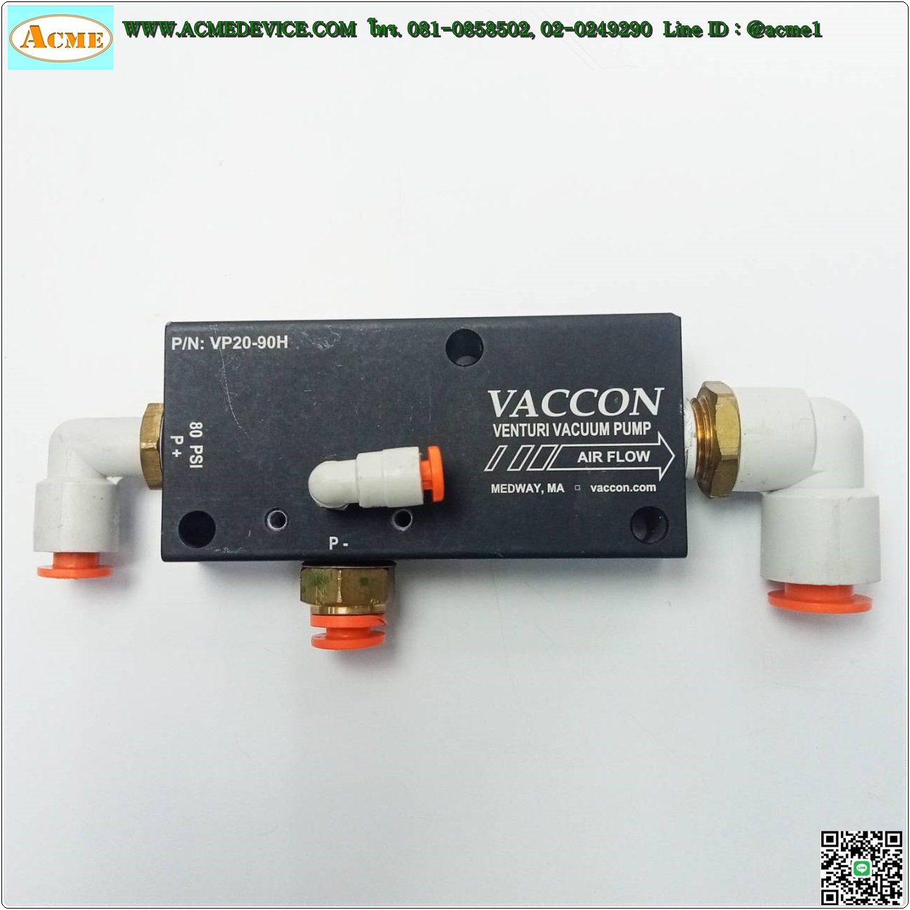 Vacuum Ejector Vaccon รุ่น VP20-90H