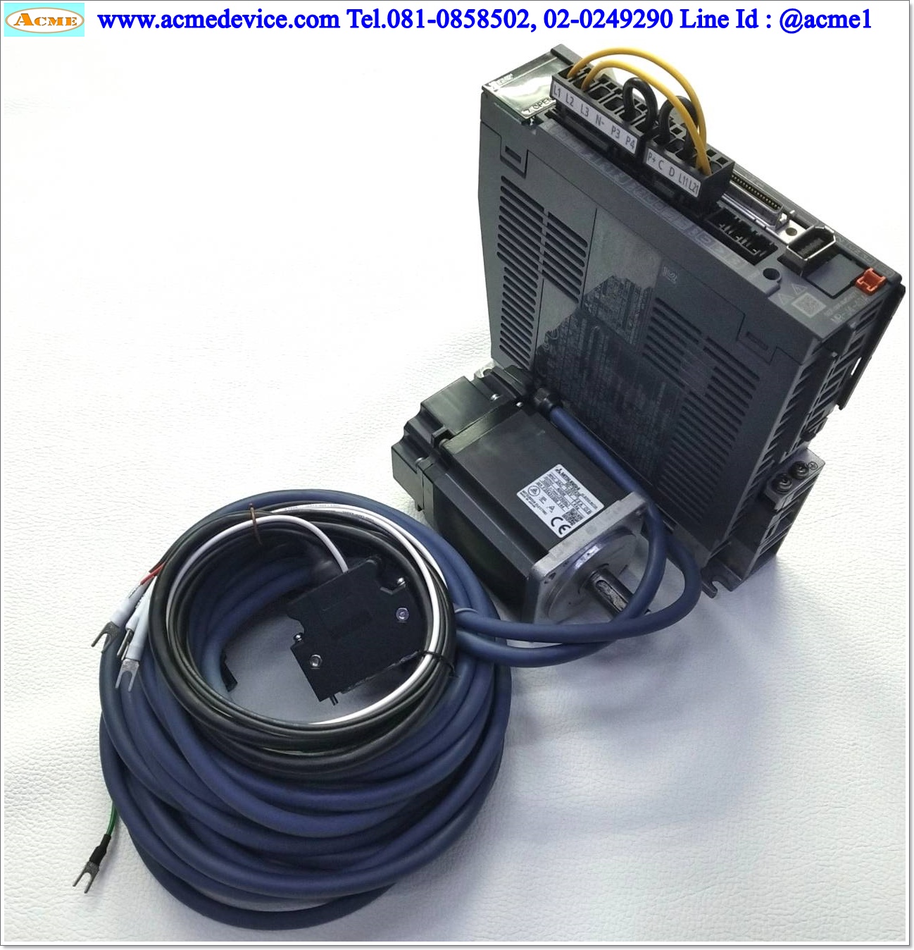 Servo Drive Mitsubishi รุ่น MR-J4-40A & Motor HG-KR43K, 400W