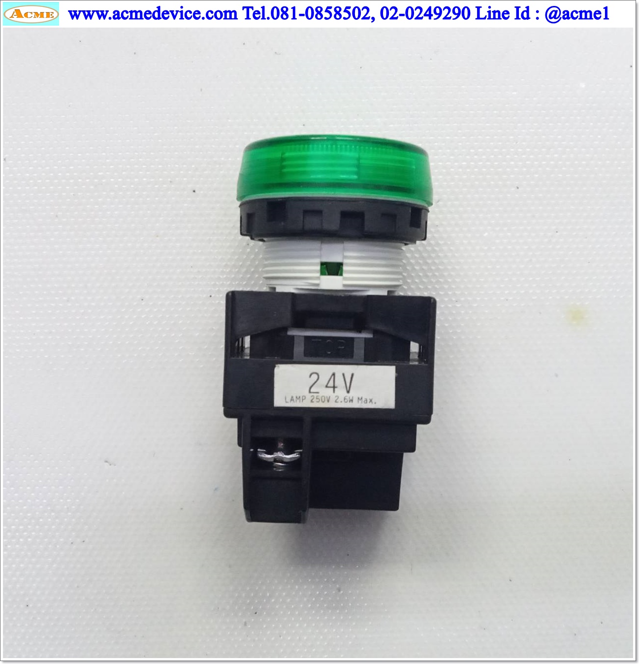 Pilot Lamp Idec รุ่น YW1P-1EQ4G, 24V