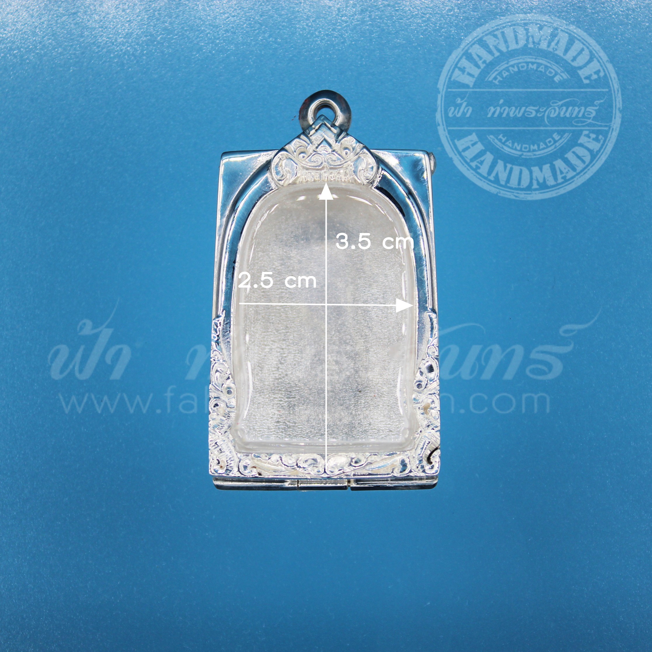 ตลับสมเด็จ ปิดหลัง เงินขัดเงา 92.5%