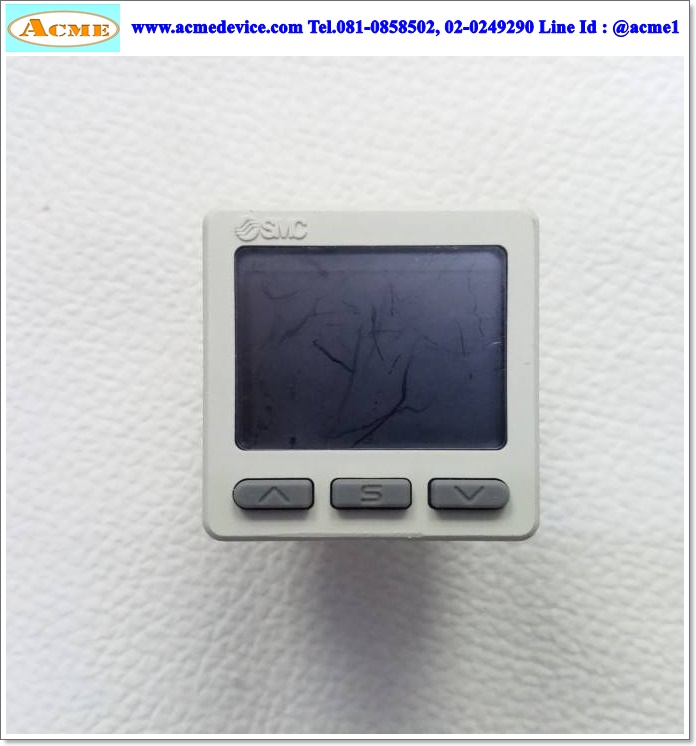 Vacuum/Pressure SMC รุ่น ZSE20AF-R, -101 to +100kPa, NPN