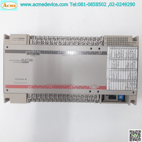 PLC Yokogawa รุ่น FA20, ET/D, TR OUT P2ET6-48J, 24VDC, 10W