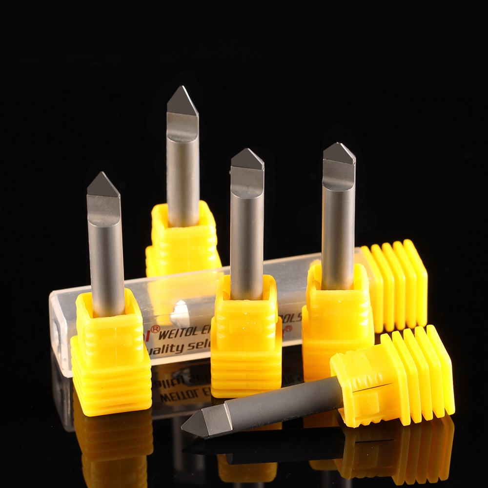 ดอกเพรช กัดหิน กัดหยก คมตัด 0.2 มม. มุม 45 แกน 6 มม Dimond engraving bit