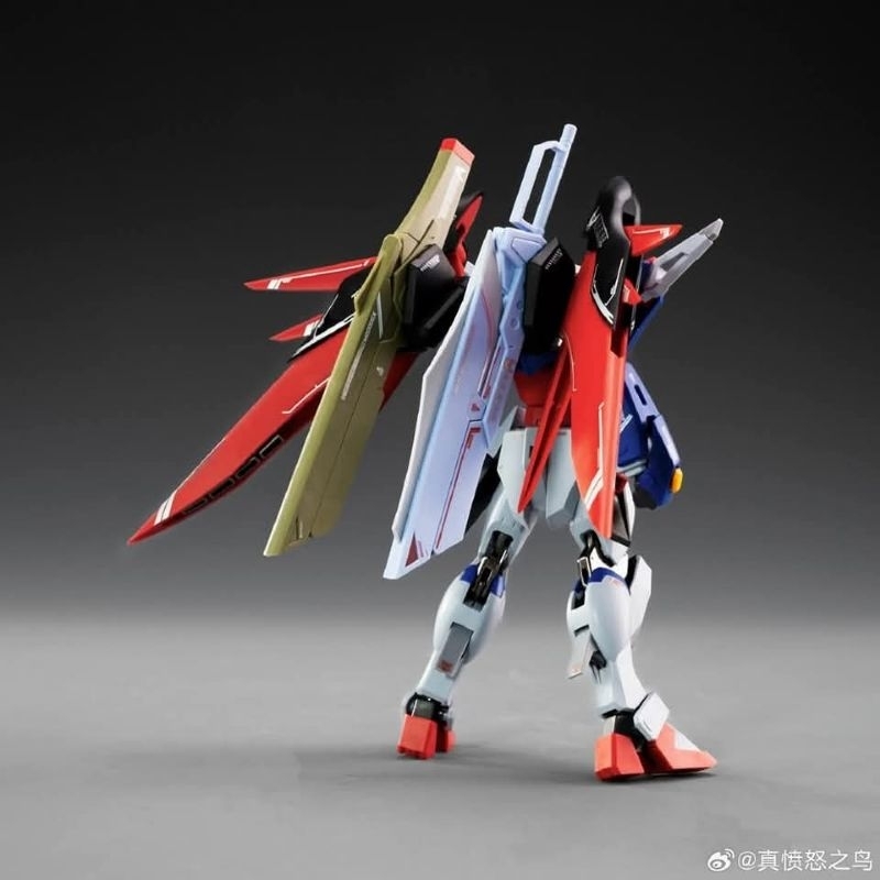 1/144 DESTINY METAL ROBOT SPIRIT Ver + WING of LIGHTS ถ้ารวมปีกแสงจะสูง 40 cm. ข้อต่อโลหะ Made in China (กล่องมีรอยยับฉีกขาดเนื่องจากขนส่ง สินค้าด้านในสมบูรณ์ค่ะ)