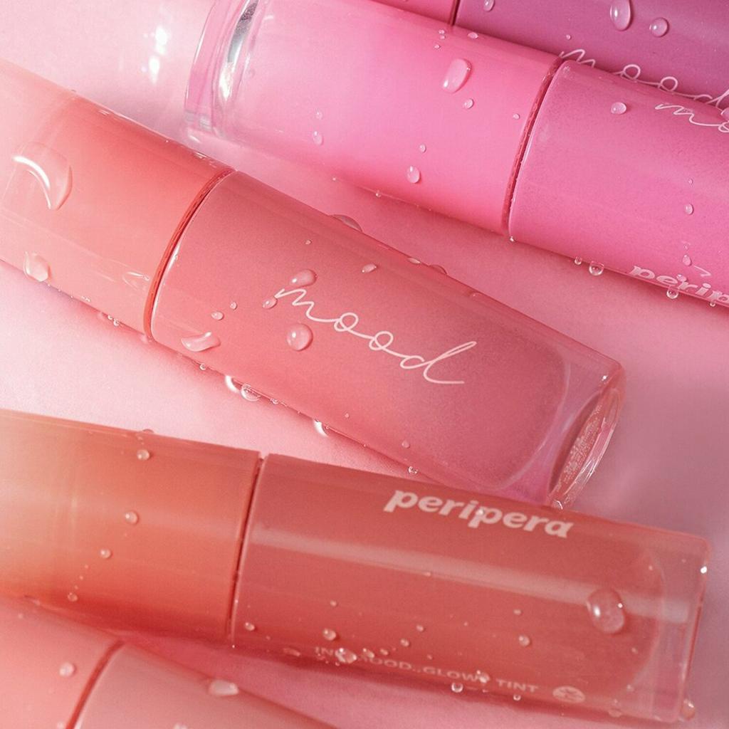 ลิปเพริเพร่า Peripera Ink Mood Glow Tint Set 03 #Rose in Mind + Mini 01 #Best Beige Menu