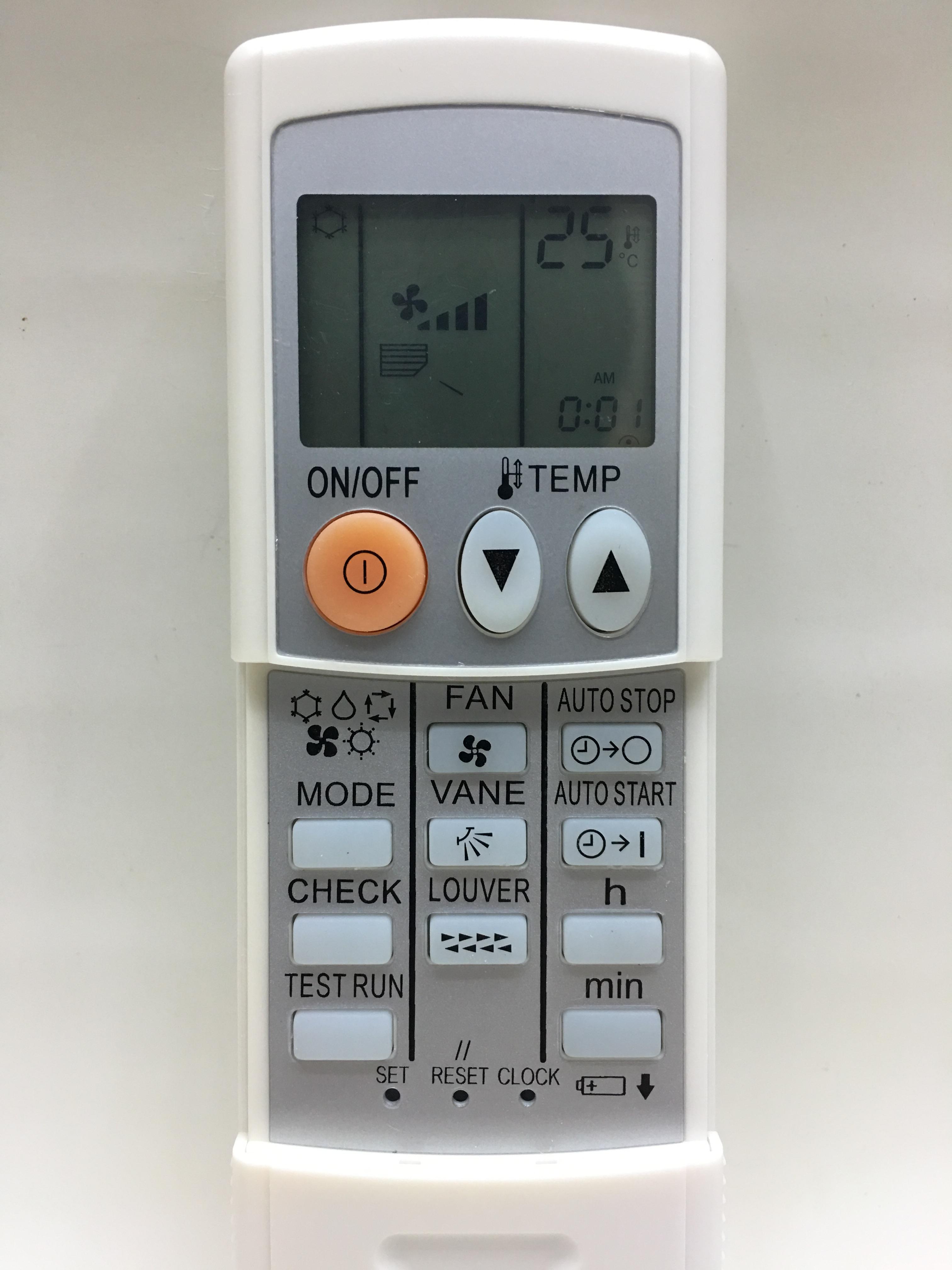 รีโมทแอร์ มิตซูบิชิ Mitsubishi รุ่น 002CP (10 ปุ่มฟังก์ชั่น)
