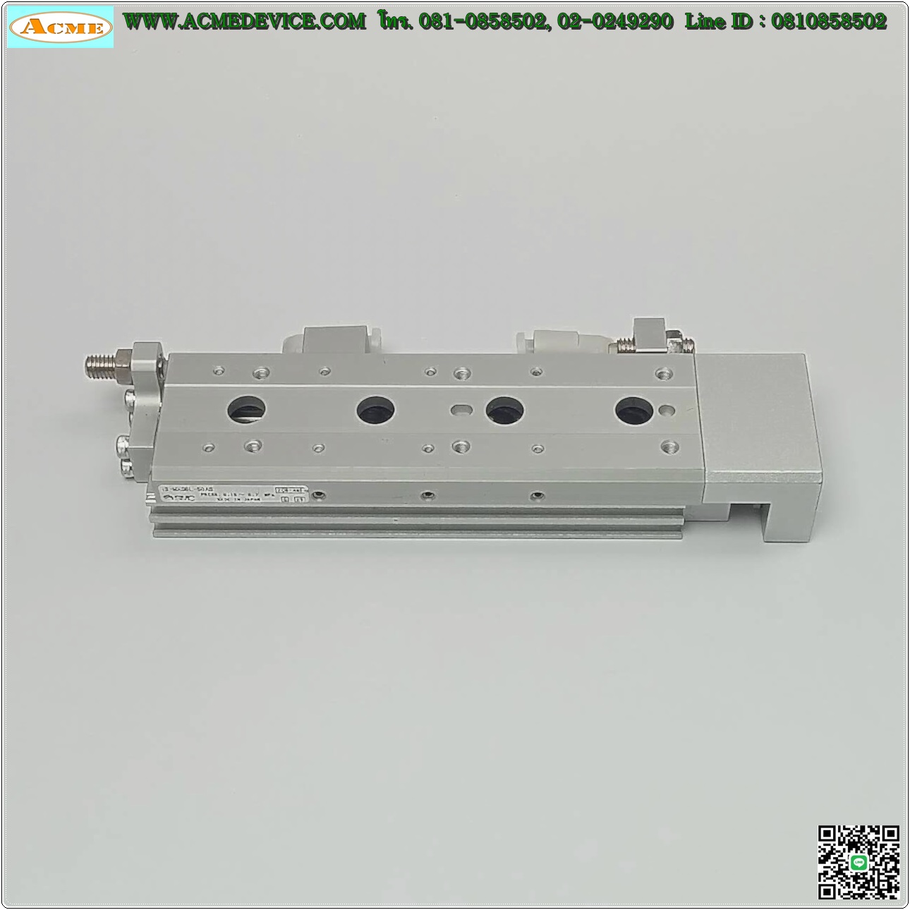 Guide Cylinder SMC รุ่น 13-MXS6L-50AS, Bore 6 mm., Stroke 50 mm.