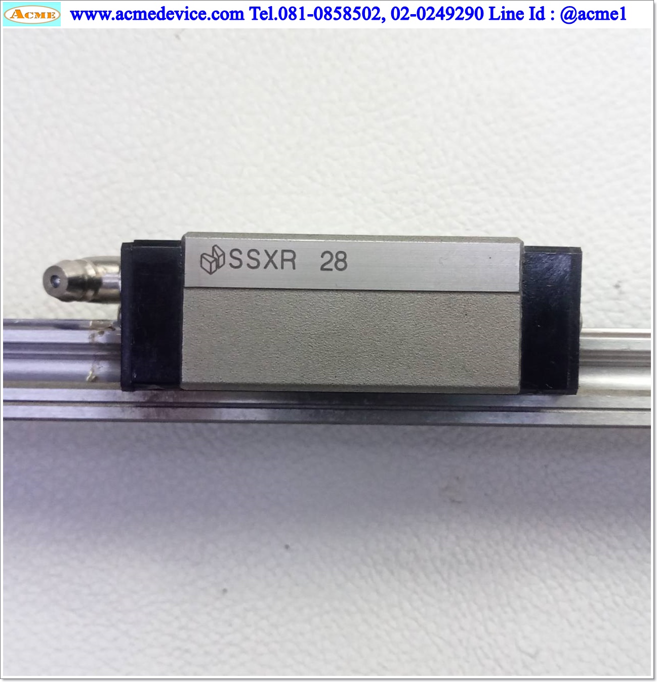 Linear Block and Rail Misumi รุ่น SSXR28, รางสไลด์ขนาด 20 mm x 700 mm. (2 Block)