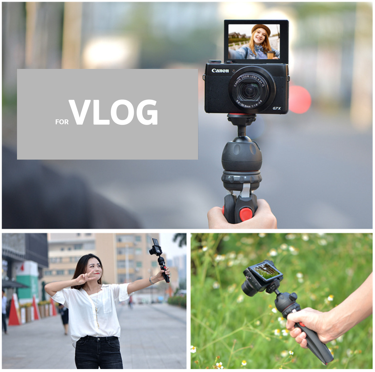 ขาตั้งกล้องขนาดเล็ก Kingma BMU006 สำหรับมือถือ กล้อง MIRRORLESS DSLR เหมาะสำหรับถ่าย VLOG