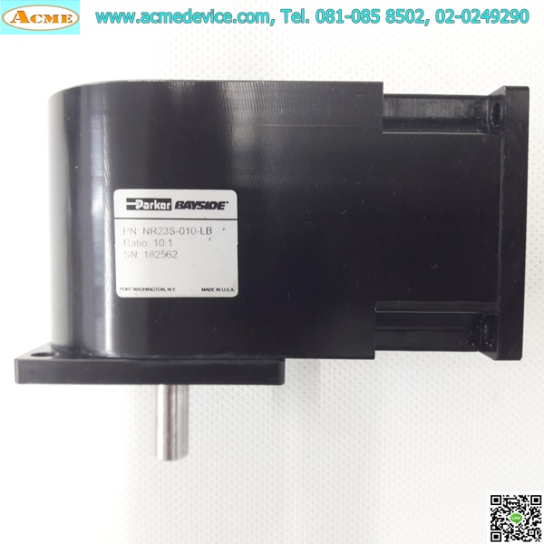 Gear Head Parker รุ่น NR23S-010-LB, Ratio 10:1, เข้า 6mm, ออก 10mm, (for Stepping □ 57x57 ∅ 38)