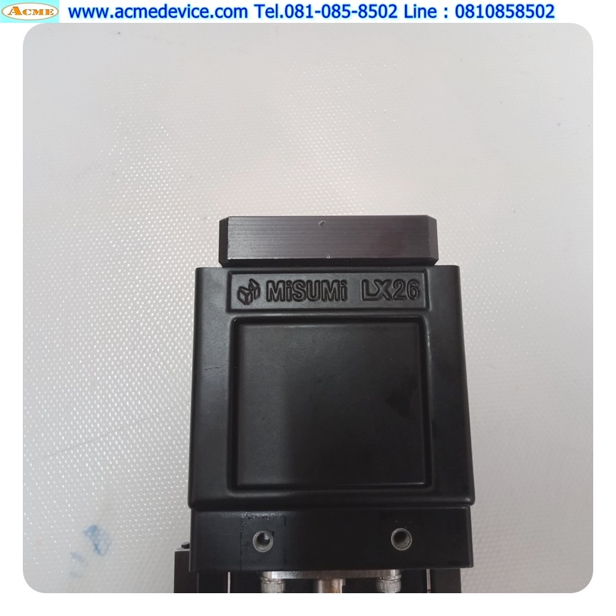 แกนสําเร็จรูป Ball Screw Misumi รุ่น LX26, ขนาด 60 mm x 220 mm, Stroke 70 mm, Pit 2