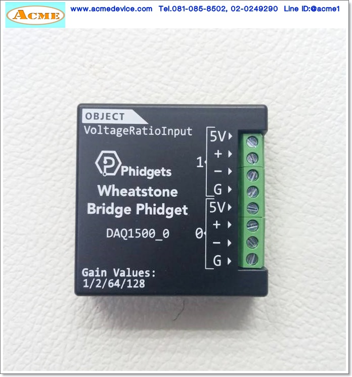 Wheatstone Bridge Phidget รุ่น DAQ1500_0, Load Cell Interface