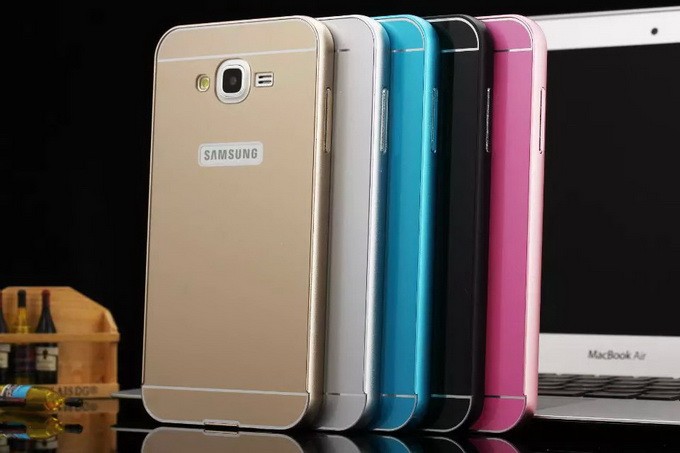 เคส ซัมซุง J7 สีทอง/ดำ/เงิน/ฟ้า/ชมพู อลูมิเนียม slide ได้