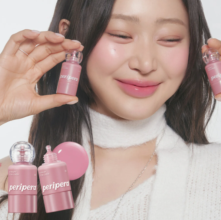 บลัชออนเนื้อลิควิด เพริเพร่า Peripera Syrupy Tok Cheek 9g #03 Friendship Mauve
