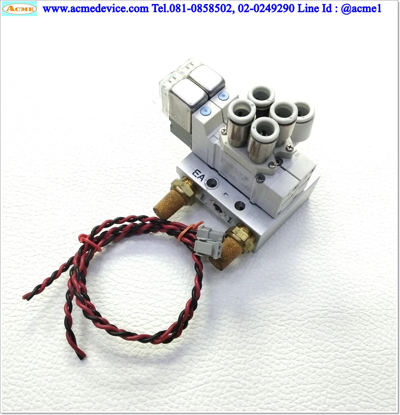 Solenoid Valve SMC รุ่น SY3120-5LOZ-M5 (2), Coil 24 Vdc