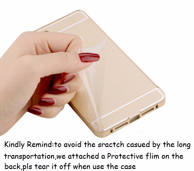 เคส J5 อลูมิเนียม+อะคริลิค ฝาหลัง สไลด์ได้ (สีทอง)