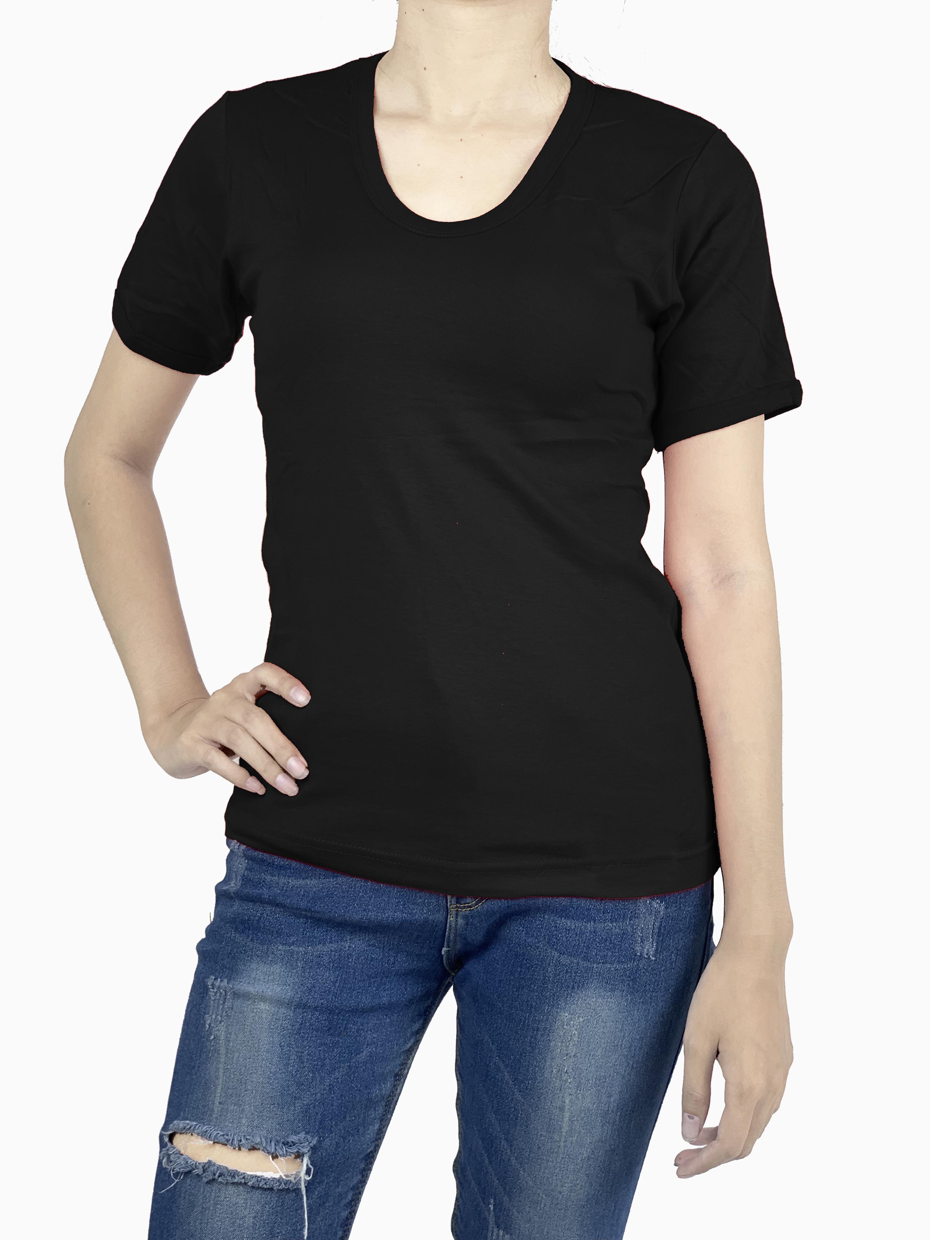 เสื้อคอยู สีดำ size S