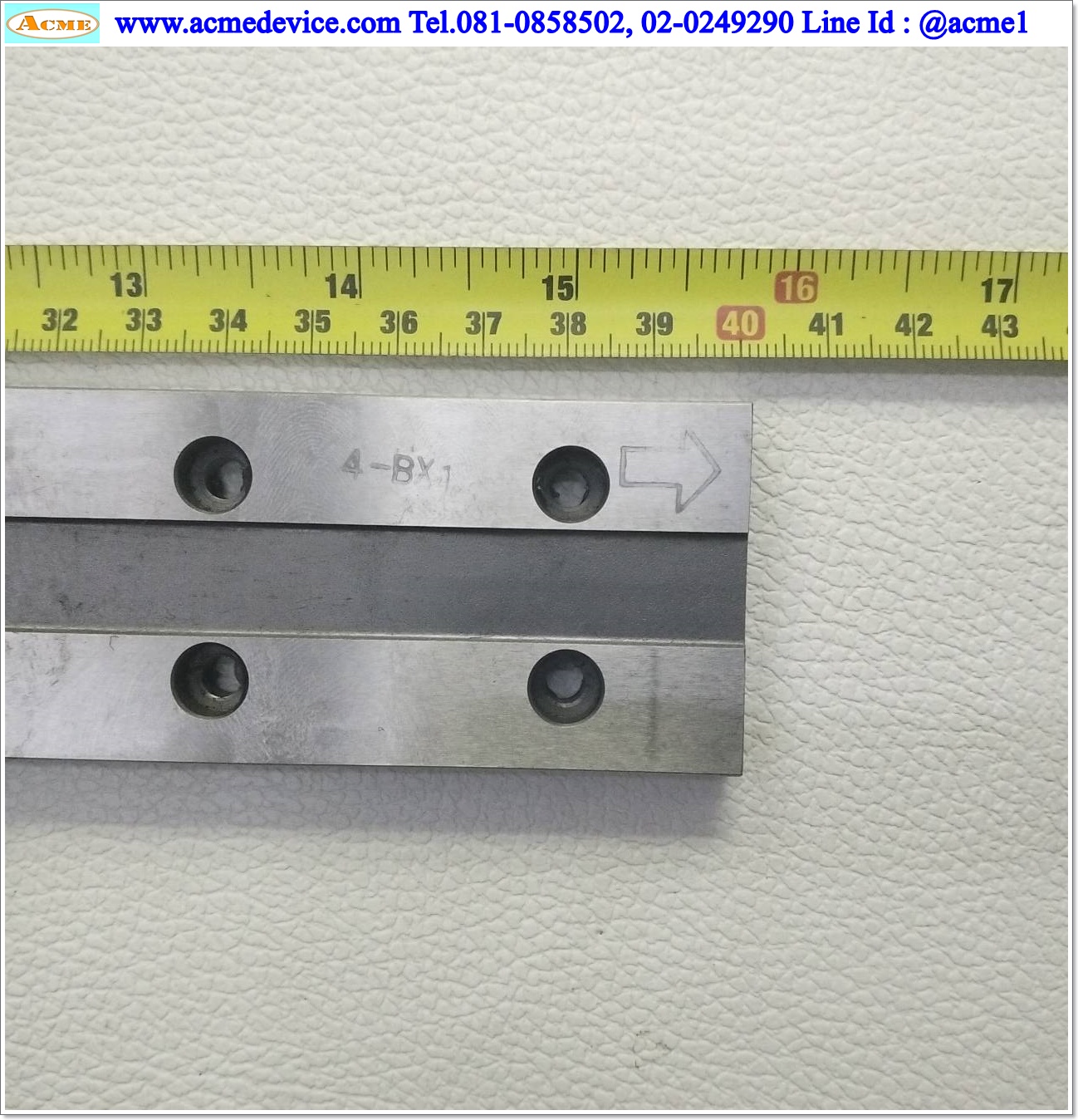 Linear Block and Rail IKO รุ่น LWLFG42B, รางสไลด์ขนาด 42 mm x 400 mm.