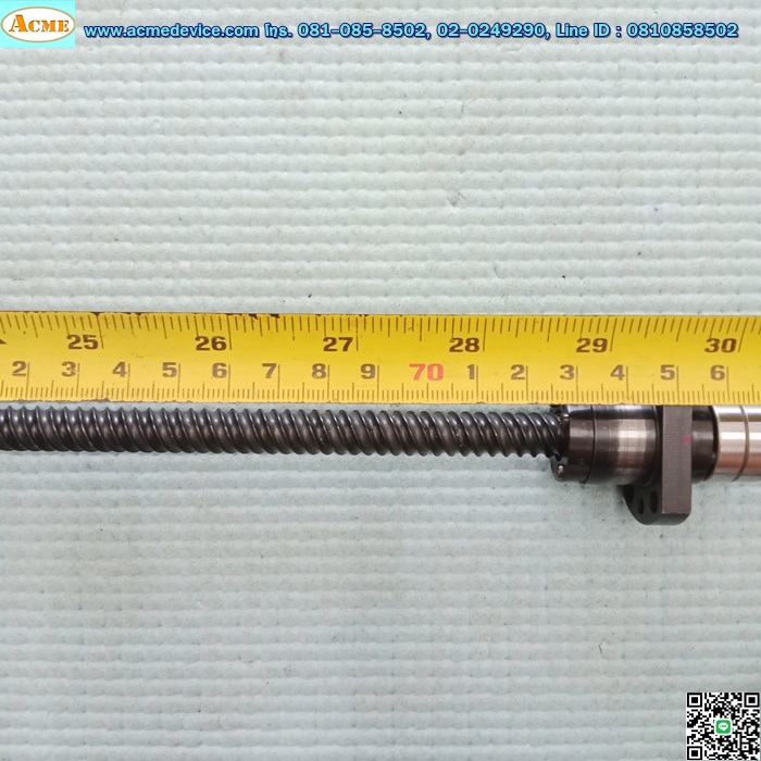 Ball Screw ขนาดเพลา 10 mm. x 800 mm., Stroke 725 mm., Pit 12 mm.