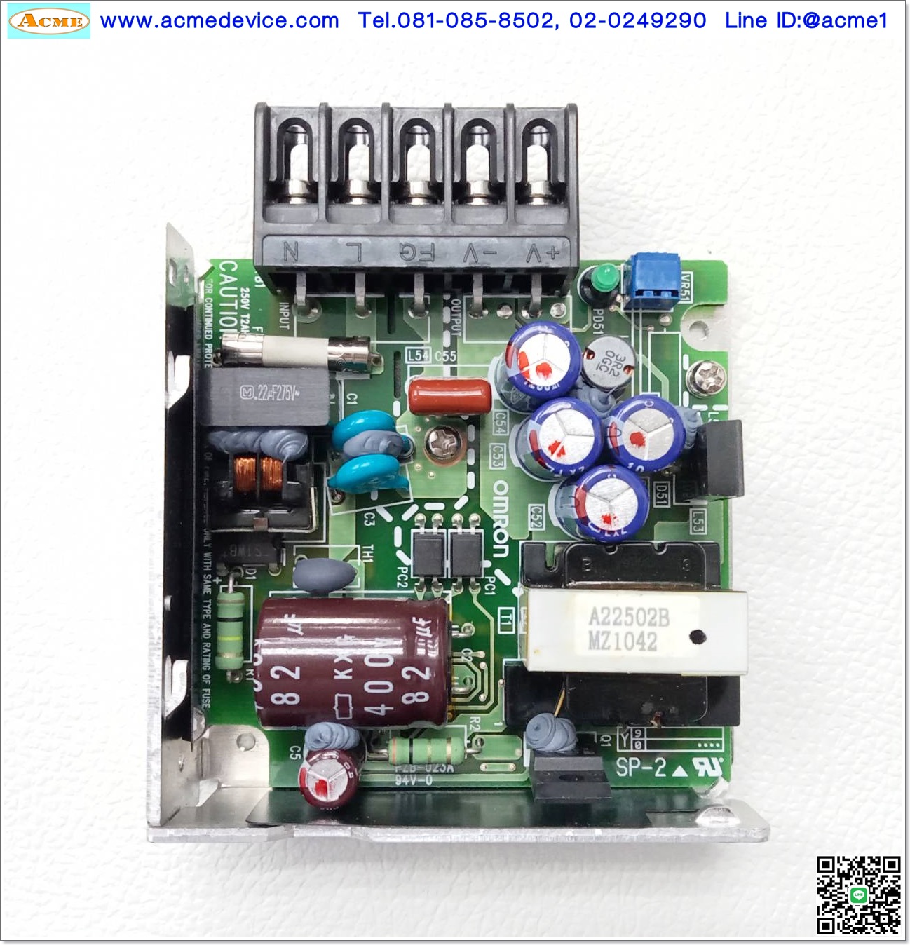 Power Supply Omron รุ่น S8VM-01505, Output 5V, 3A, 15w