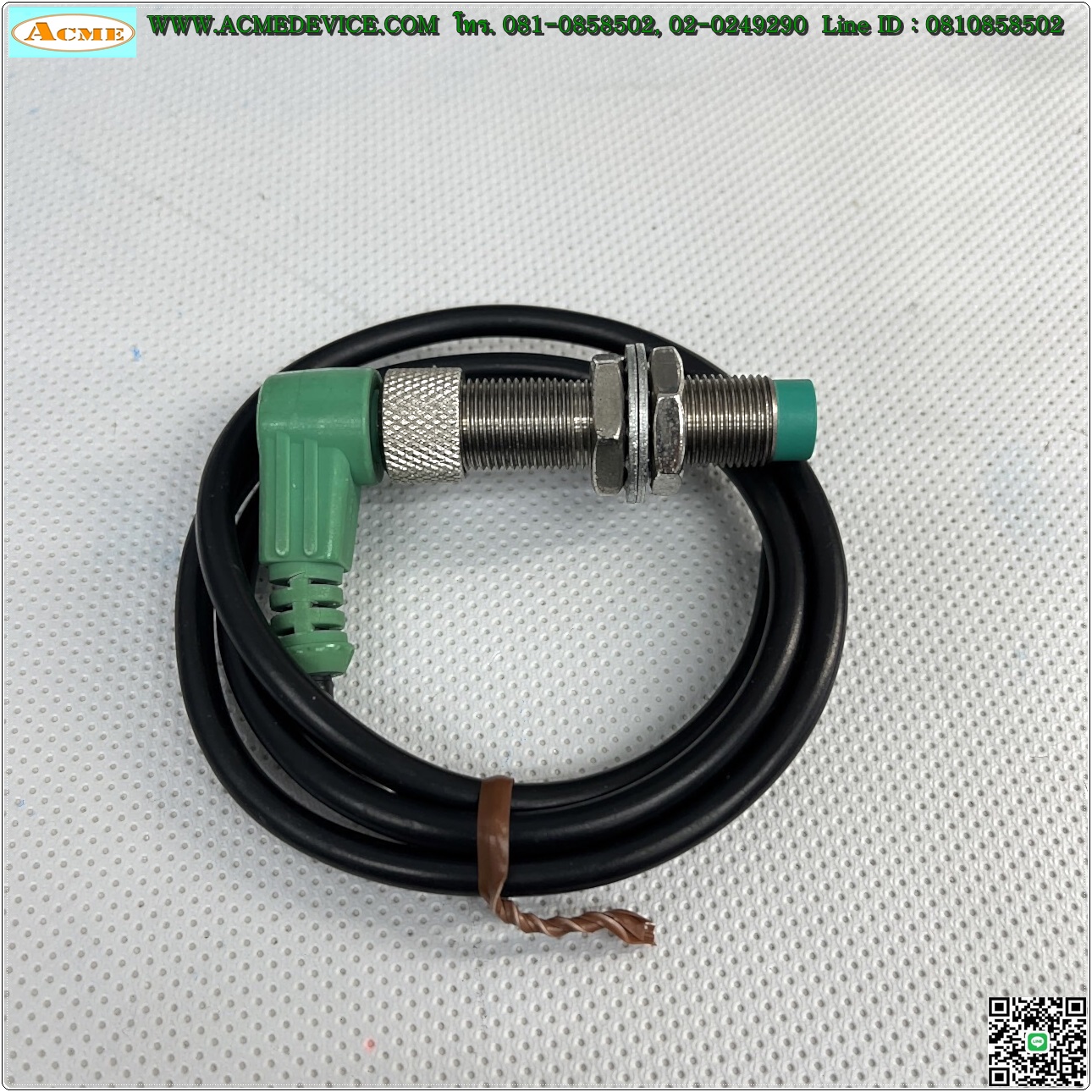 Proximity Pepperl+Fuchs รุ่น NBN4-12GM40-E0-V1, M12, ระยะ 4mm, 4wire, NPN, NO, Unshielded, Inductive