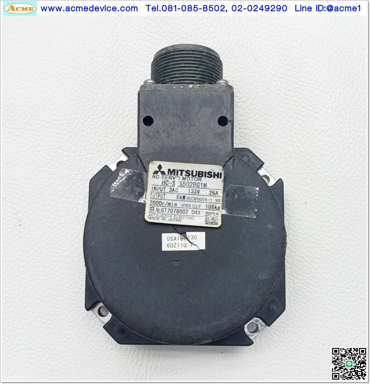 Encoder Servo Mitsubishi รุ่น OSA18-130, For HC-SFS502BG1H ,MR-J2S-500