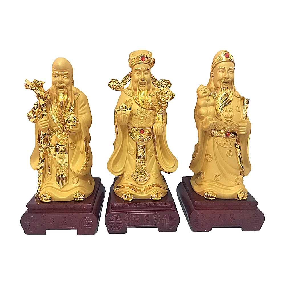 Seasunfengshui ฮกลกซิ่ว ทองทราย สูง 20 เซ็นติเมตร หรือ 8 นิ้ว
