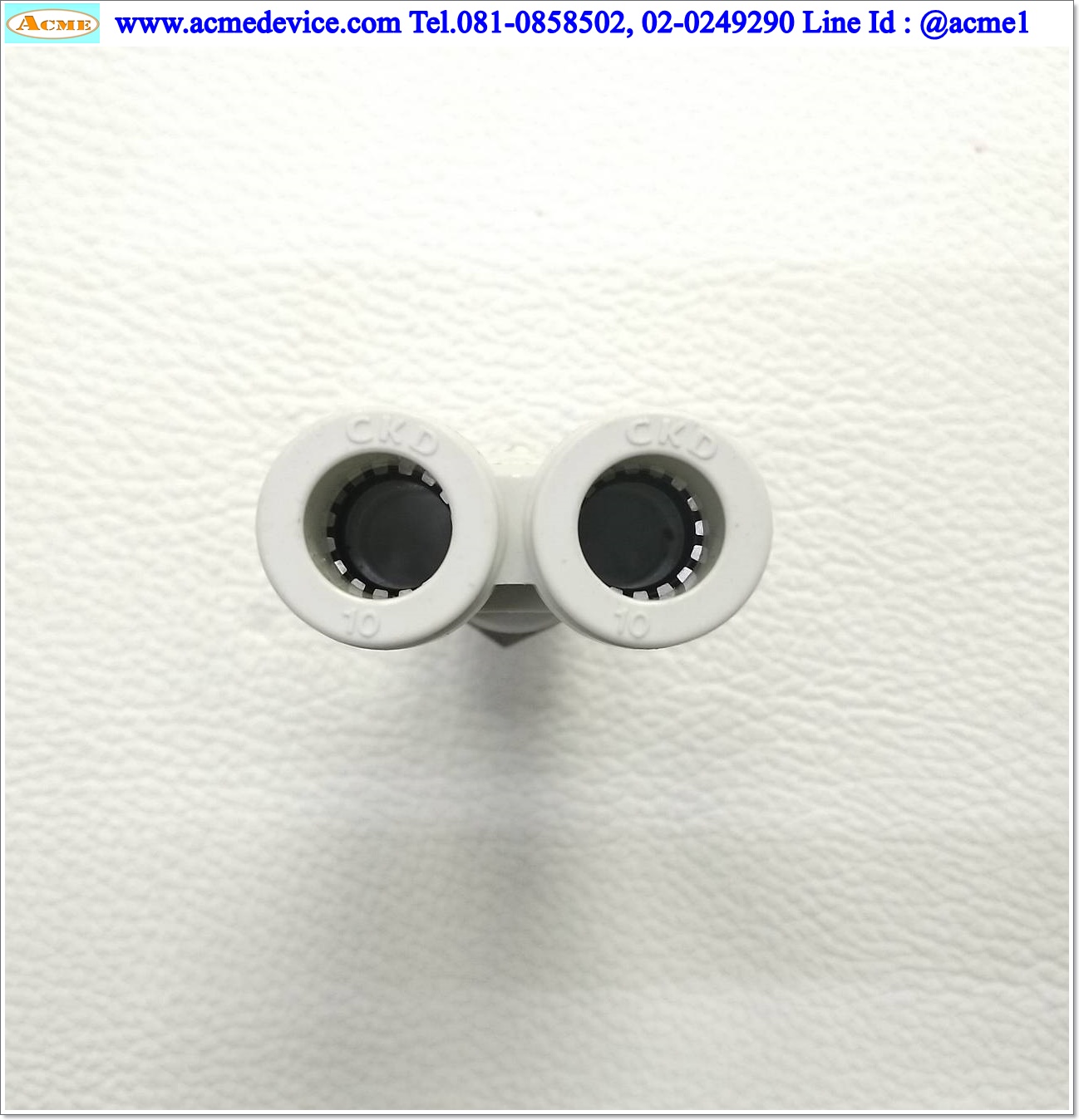 Fitting CKD รุ่น GWY10-8, Double Y tee, 1/4, สายลม 10 มม.