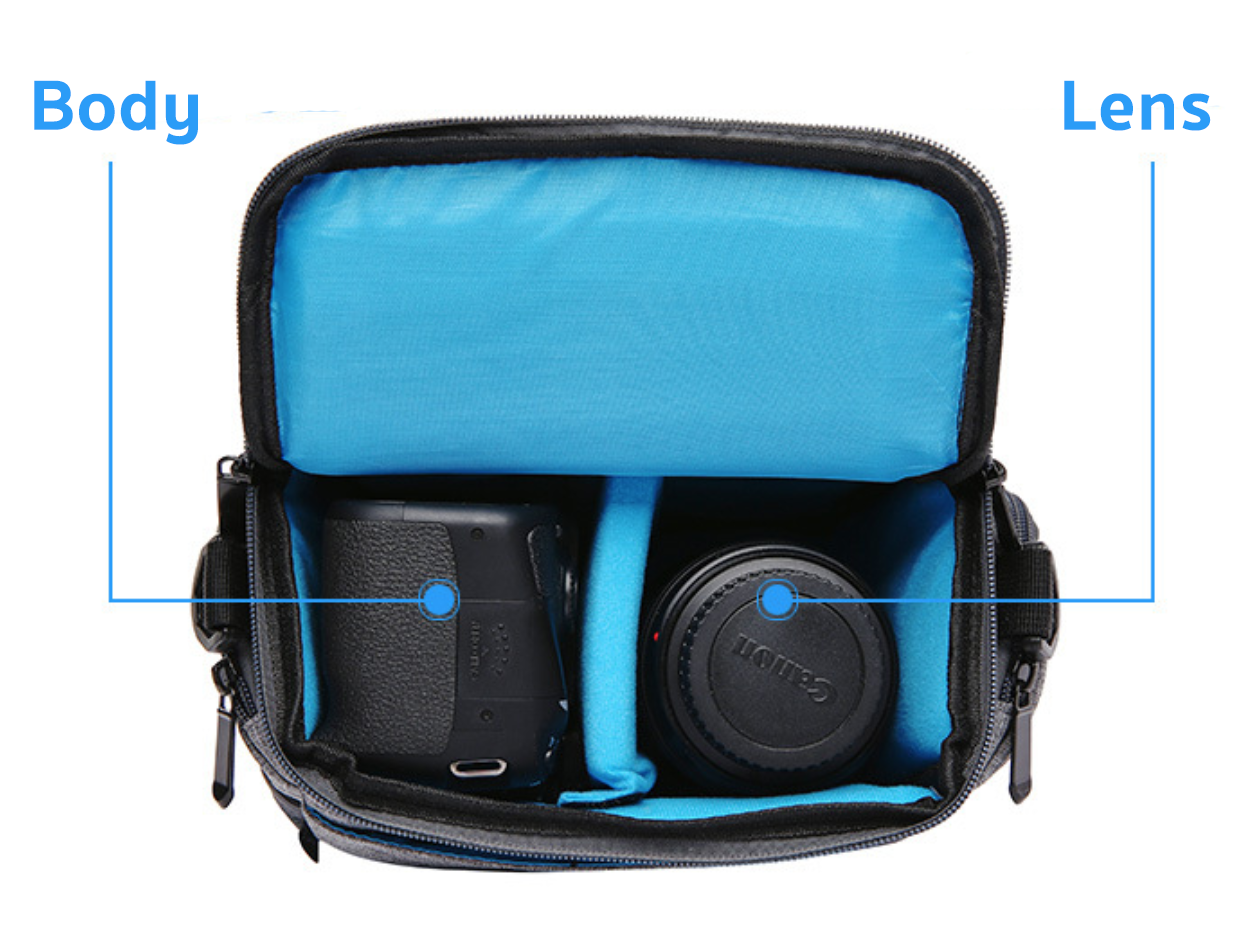 กระเป๋ากล้องยี่ห้อ HUWANG รุ่น H7516 สำหรับกล้องมิลเลอร์เลส DSLR