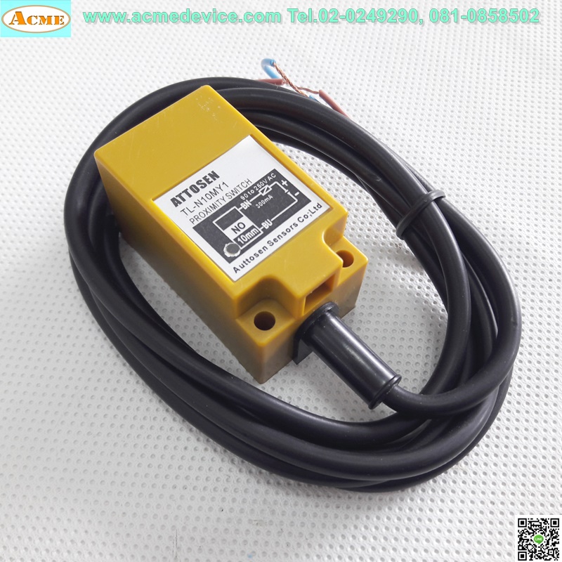 Proximity ATTOSEN รุ่น TL-N10MY1, ระยะ 10mm, 2wire, NO