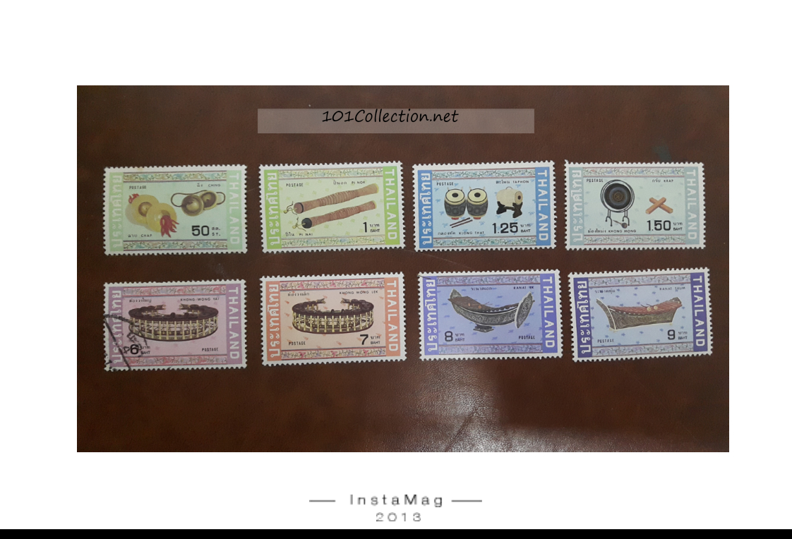 แสตมป์ชุด เครื่องดนตรีไทยชุด 2 ปี 2535 ชุดนี้ มีราคาดวง6 บาทเป็นแสตมป์ใช้แล้วนะค่ะ ดวงที่เหลือ ไม่ได้ใช้ แต่ขายราคาเป็นชุดแสตมป์ใช้แล้ว นะค่ะ สวยน่าเก็บค่ะ