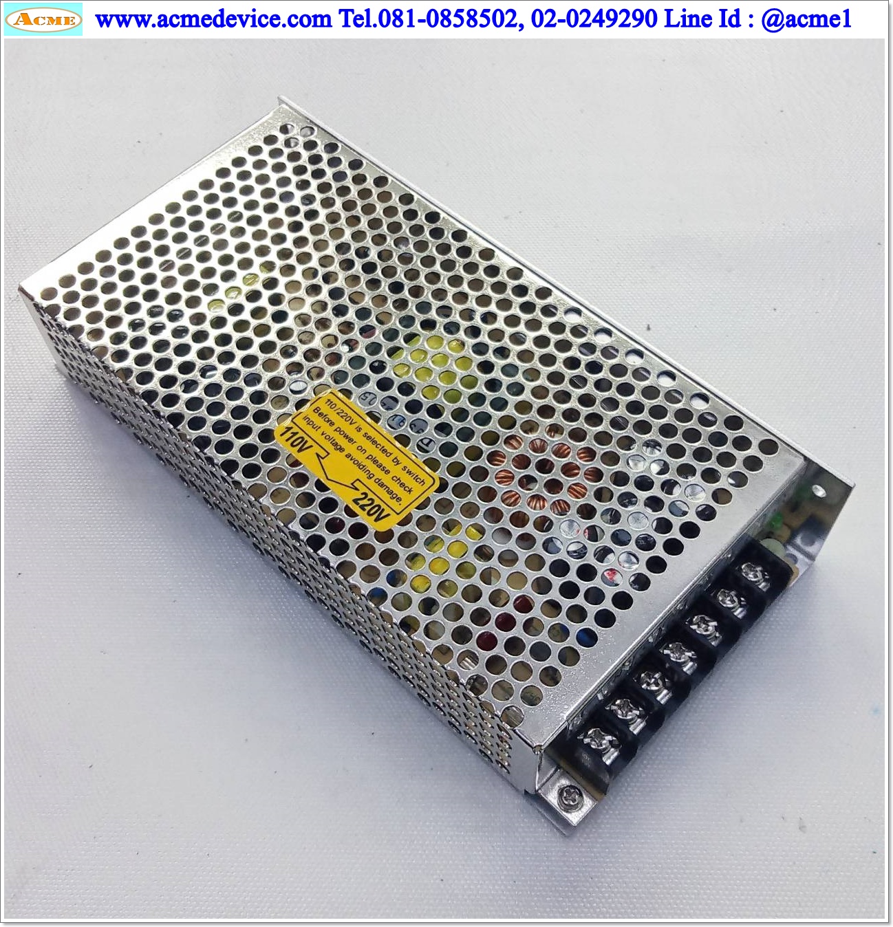 Power Supply Mean well รุ่น S-100-24, 24V, 4.5A, 100W