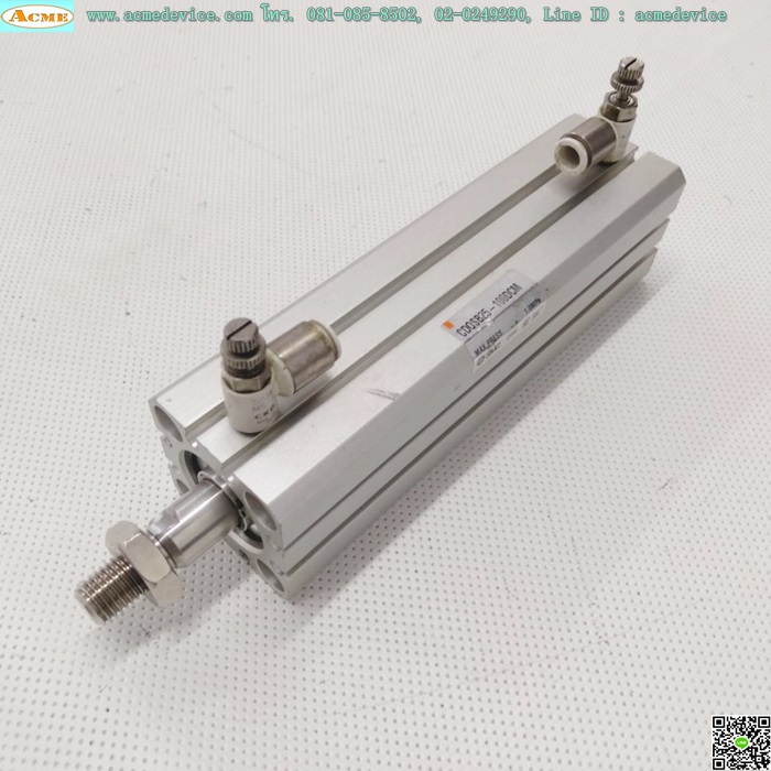 Air Cylinder SMC รุ่น CDQSB25-100DCM, Bore 25 mm., stroke 100 mm.