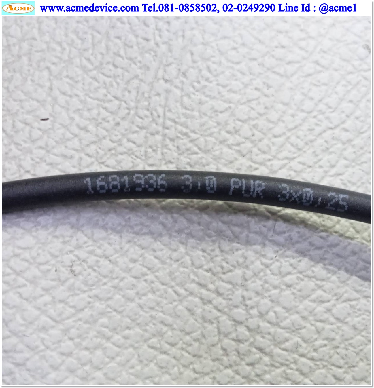Sensor Connector Cable Phoenix Contact รุ่น SAC-3P-M 8MS/3,0-PUR/M 8FS, 1681936, M8